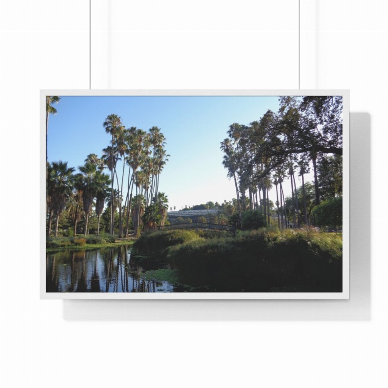 Echo Lake Premium Framed Horizontal Poster - 36"x 24" White