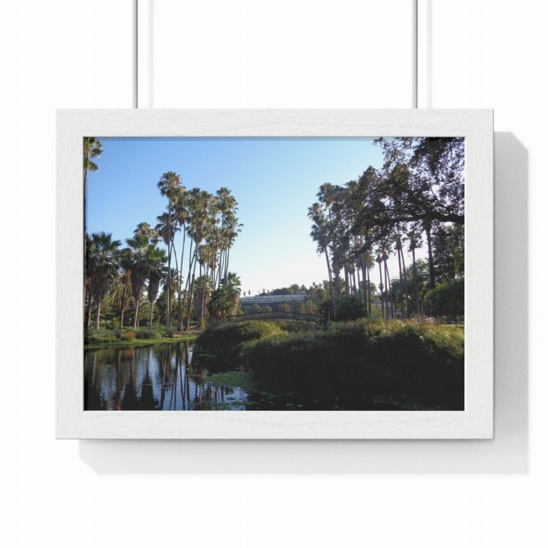 Echo Lake Premium Framed Horizontal Poster - 11" x 8" White