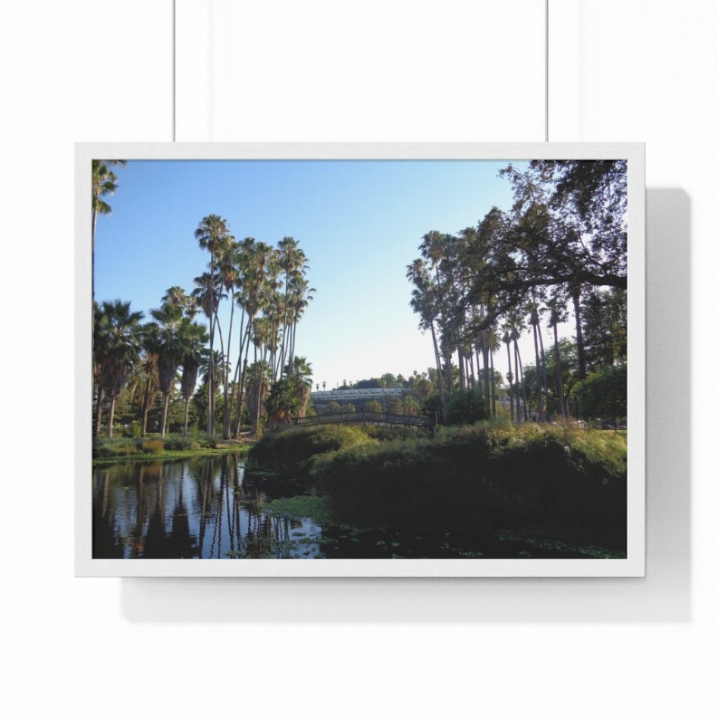 Echo Lake Premium Framed Horizontal Poster - 24" x 18" White