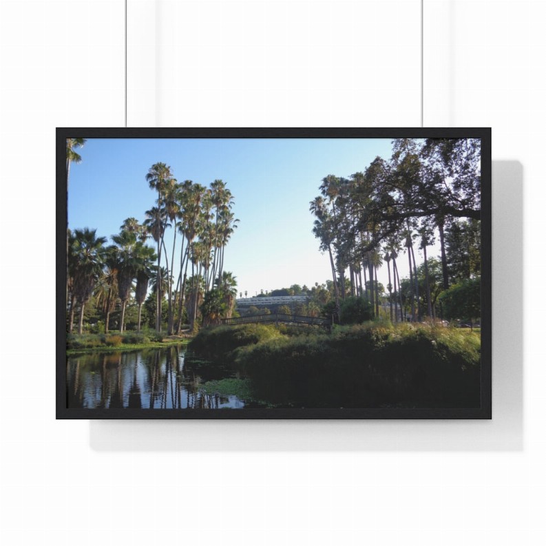 Echo Lake Premium Framed Horizontal Poster - 30" x 20" Black