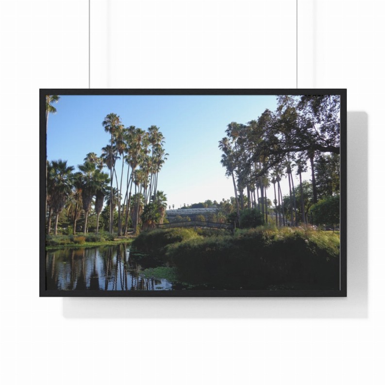 Echo Lake Premium Framed Horizontal Poster - 36" x 24" Black