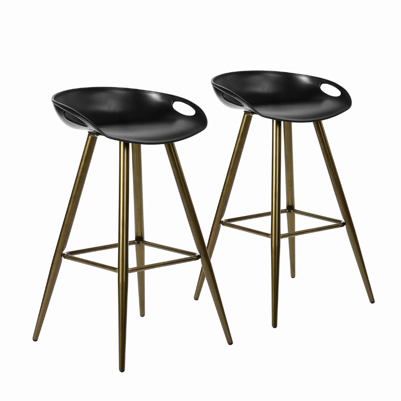 Modern 27.6in Plastic Barstools Set of 2