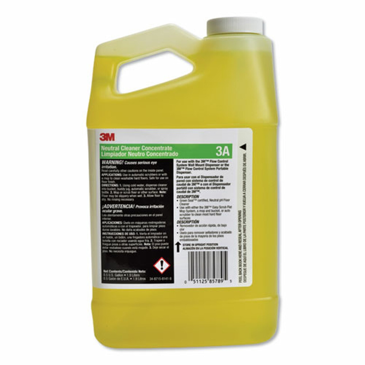 Neutral Cleaner Concentrate 3A, Fresh Scent, 0.5 gal Bottle, 4/Case