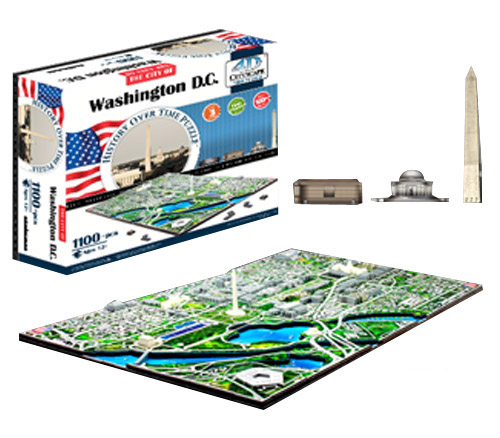 4D Washington DC Skyline Time Puzzle