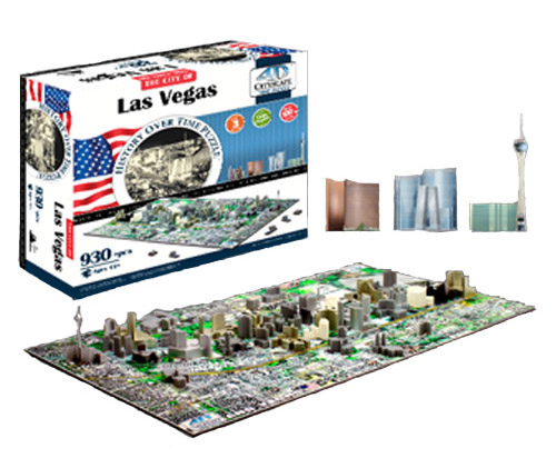 4D Las Vegas Skyline Time Puzzle