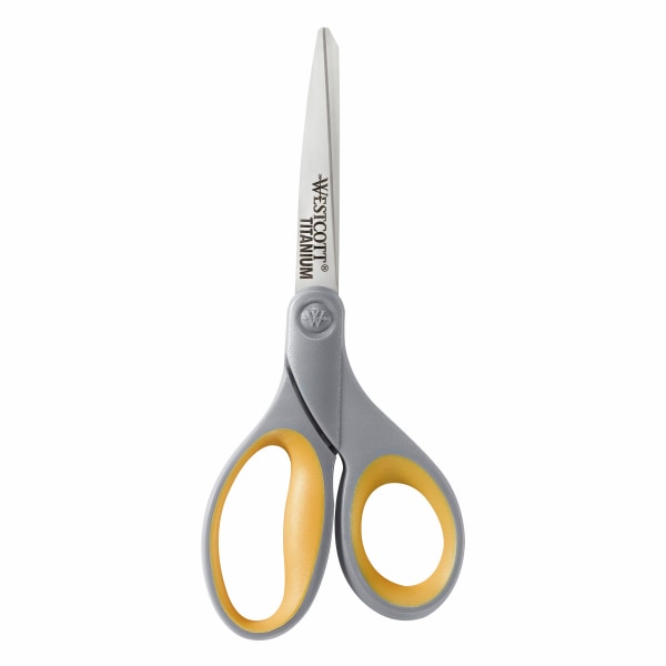 Soft Grip Titanium Bonded Scissors, 8" Straight