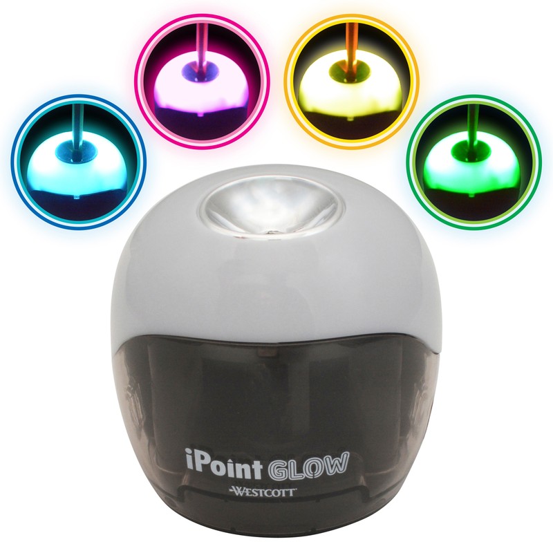 iPoint Glow Color Changing Battery Pencil Sharpener