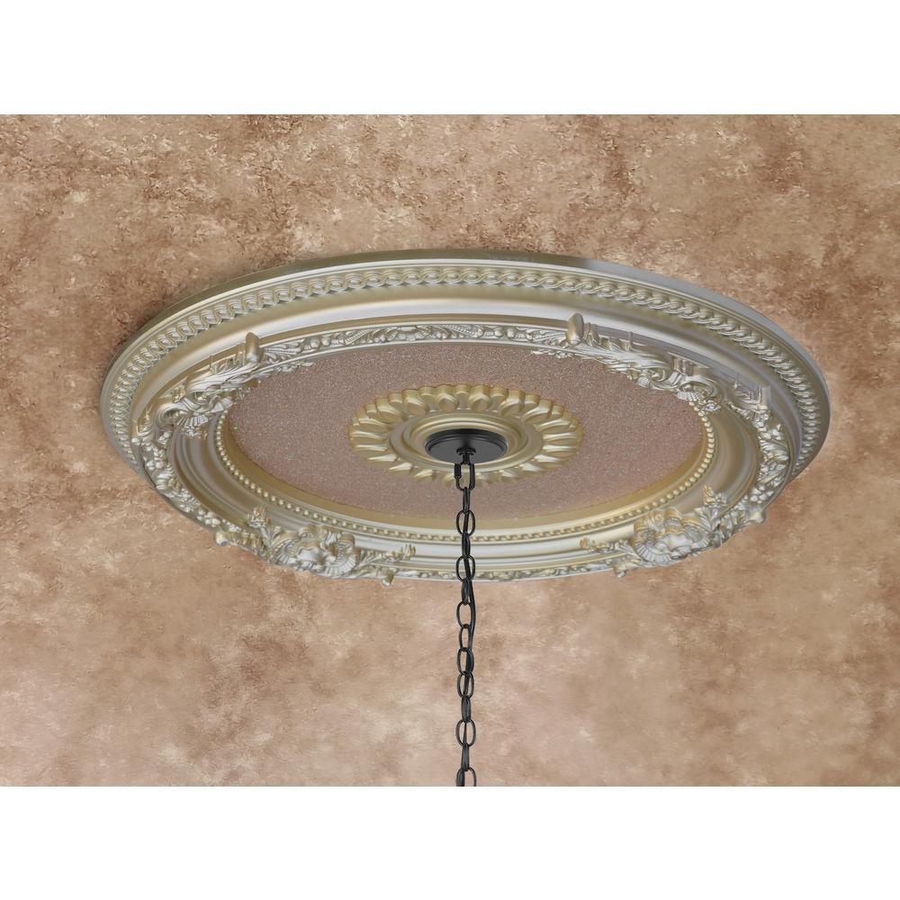 Rose Gold Petite Round Ceiling Medallion 24 Inch Diameter