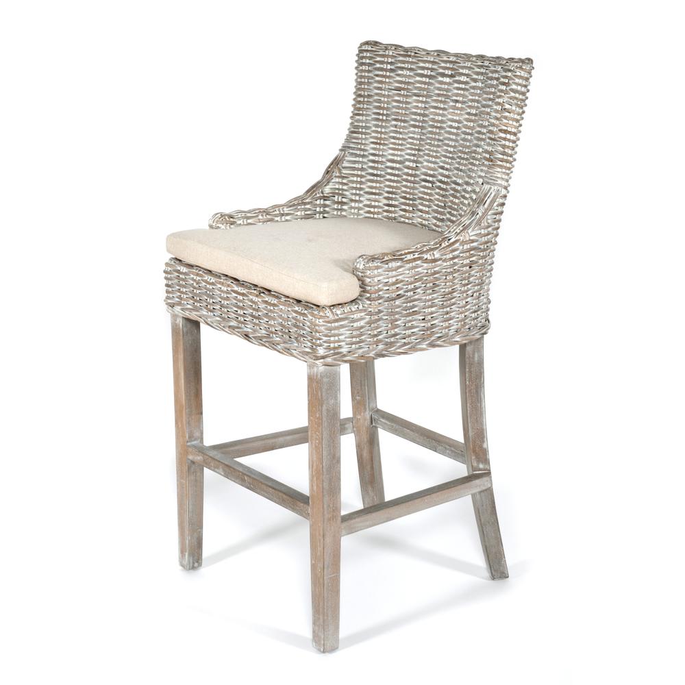 Alfresco Bar Stool Kuba Weave Savannah Wash