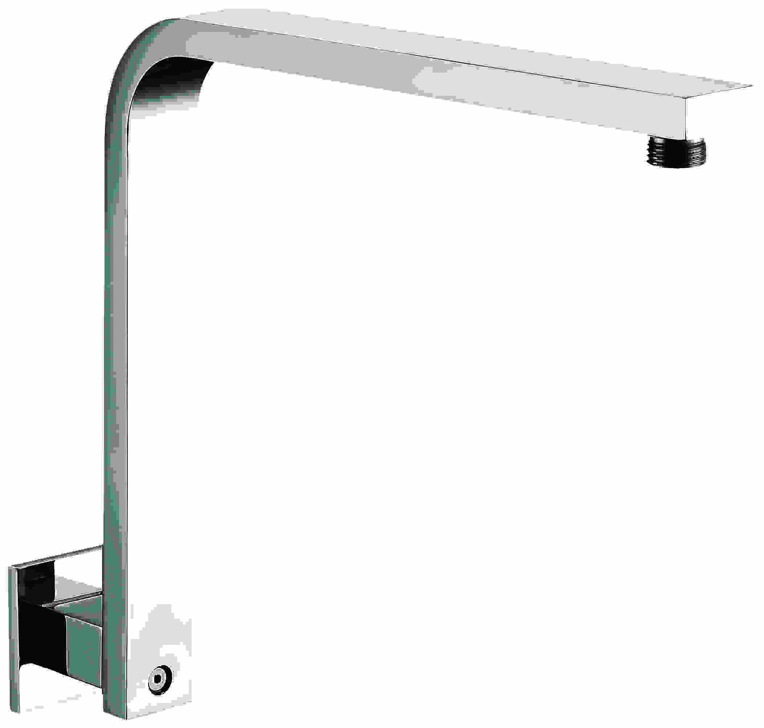 ALFI brand AB12GSW-PC Polished Chrome 12" Square Raised Wall Mounted Shower Arm