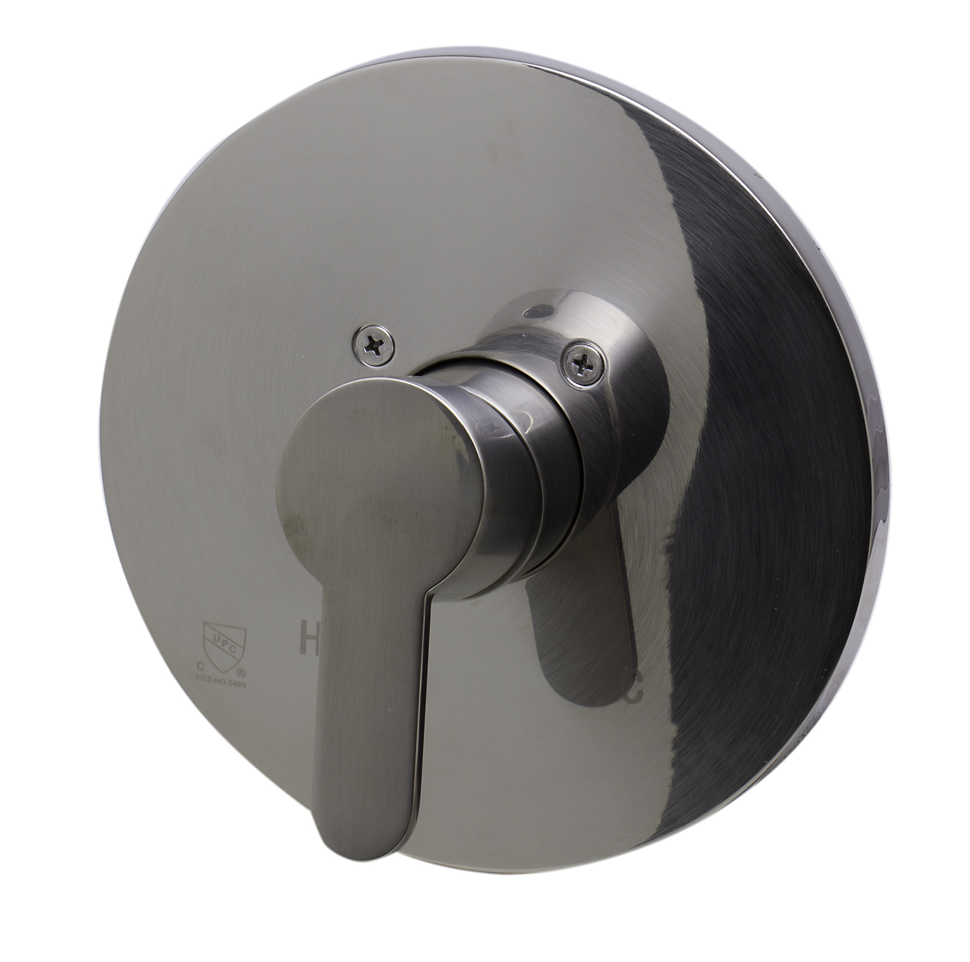 ALFI brand AB3001-BN Brushed Nickel Shower Valve Mixer with Rounded Lever Handle