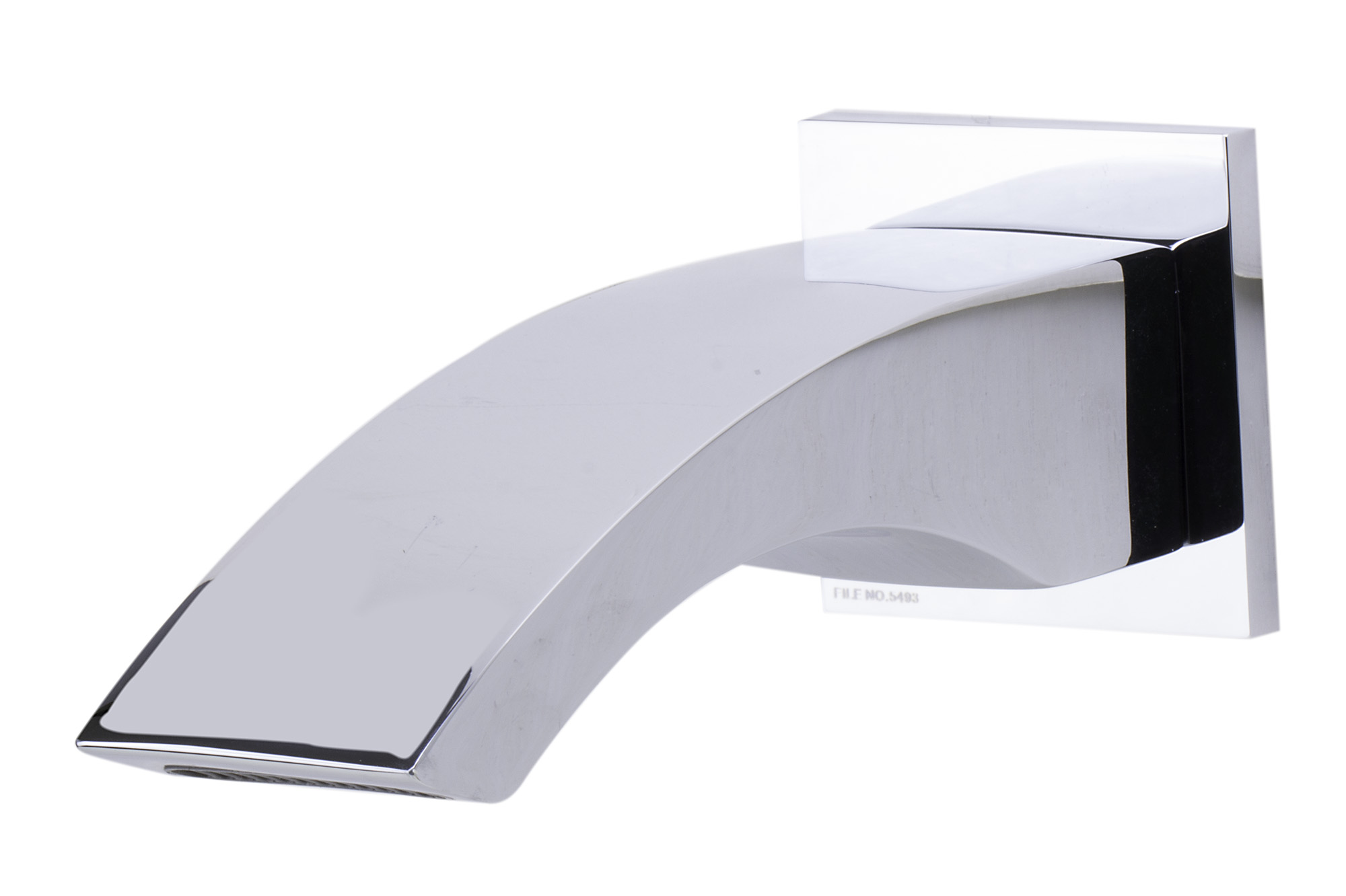 ALFI brand AB3301-PC Polished Chrome Curved Wallmounted Tub Filler Bathroom Spout