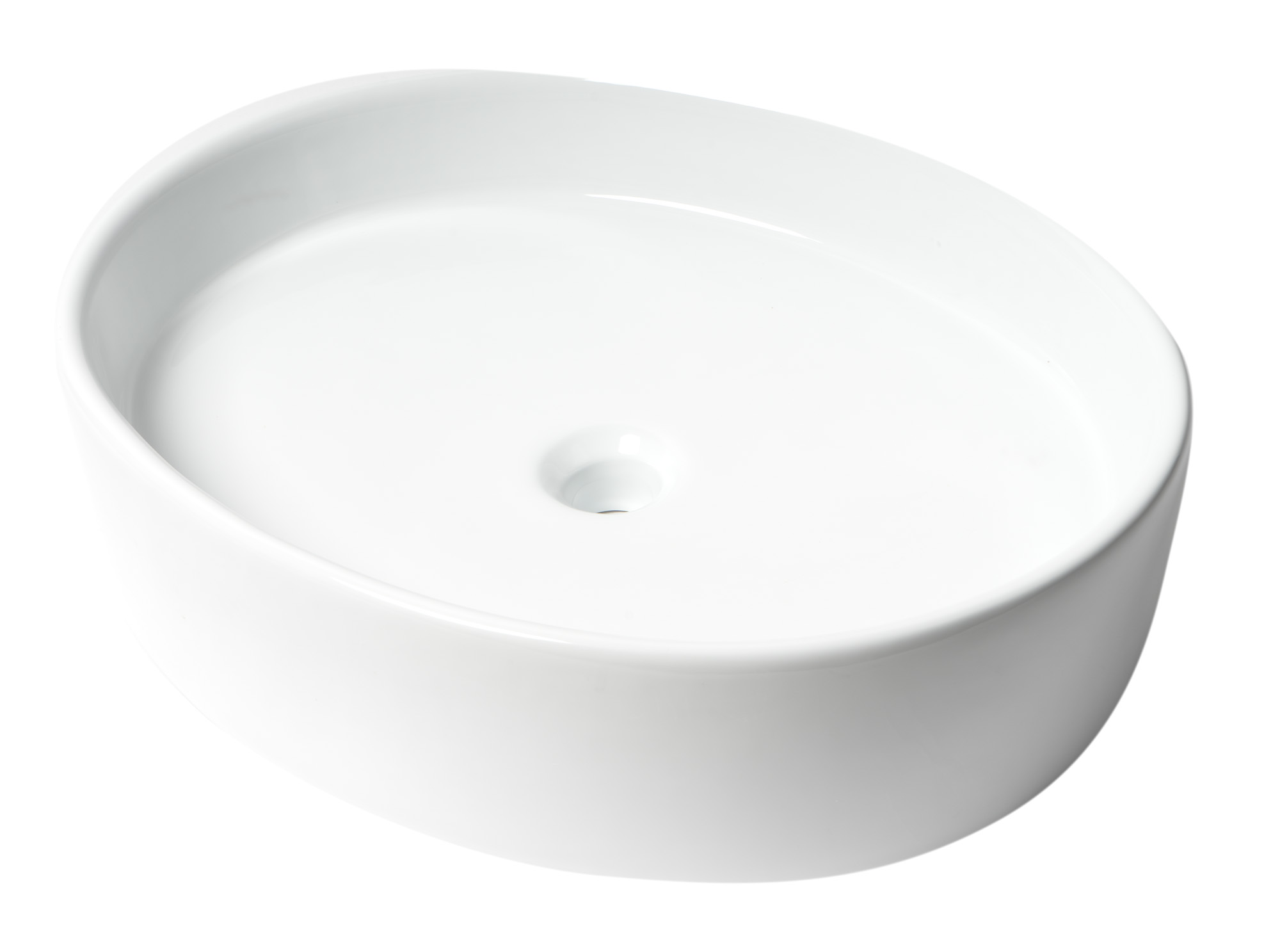 ALFI brand ABC911 White 22" Oval Above Mount Ceramic Sink