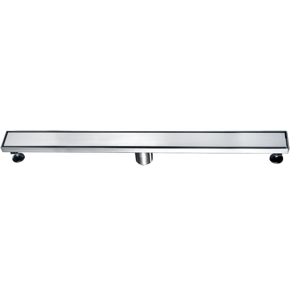 ALFI brand ABLD32B-BSS 32" Modern Brushed Stainless Steel Linear Shower Drain with Solid Cover