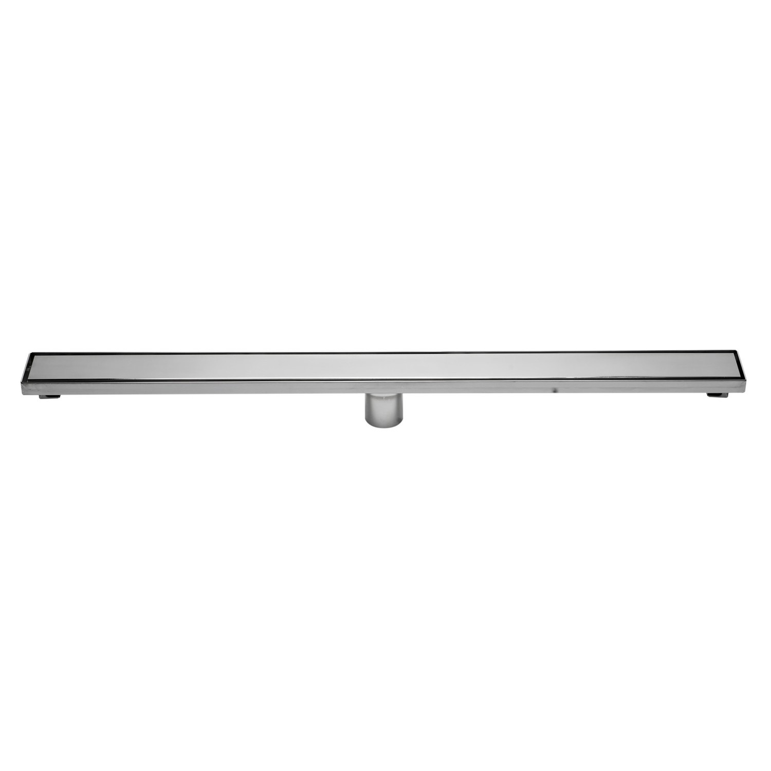 ALFI brand ABLD36B-PSS 36" Modern Polished Stainless Steel Linear Shower Drain with Solid Cover