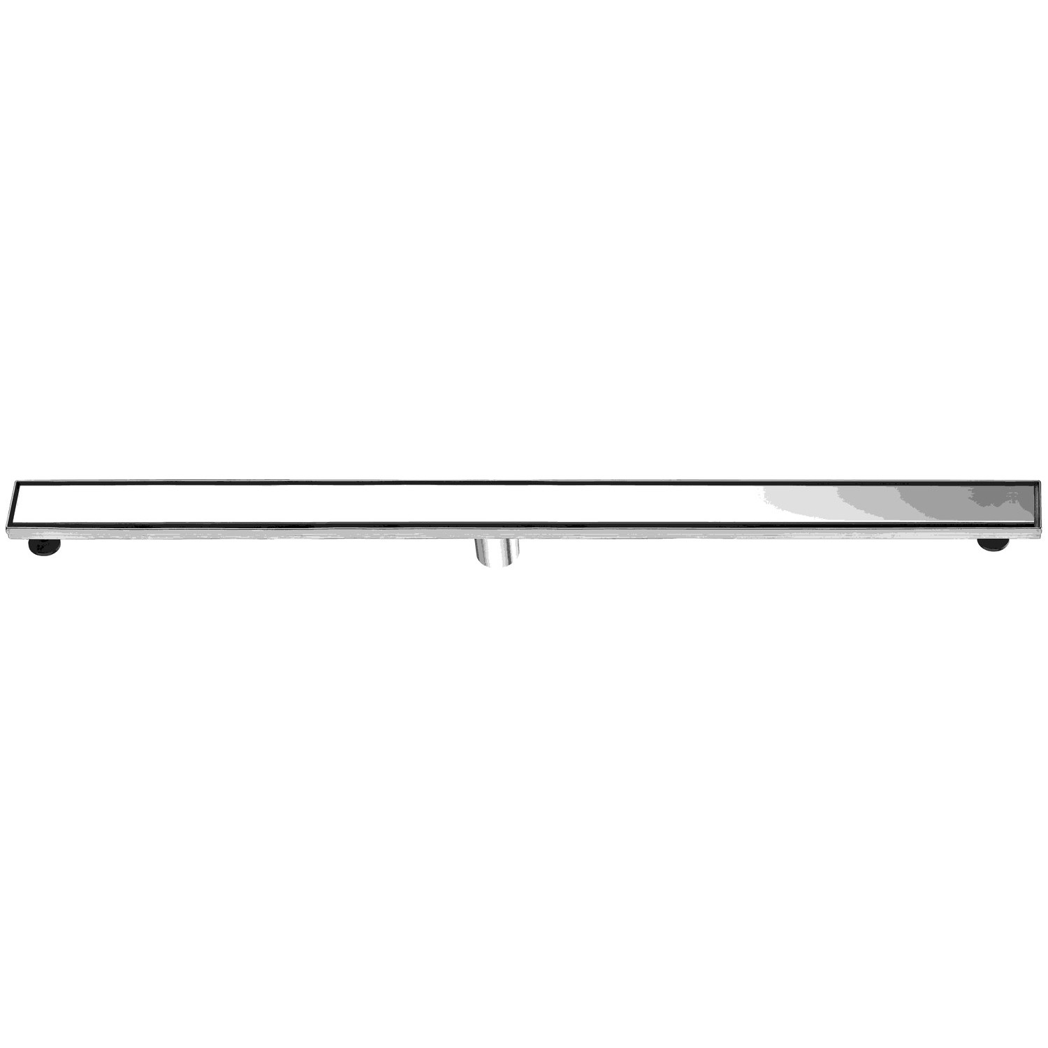 ALFI brand ABLD47B-PSS 47" Polished Stainless Steel Linear Shower Drain with Solid Cover