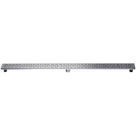 ALFI brand ABLD59C-BSS 59" Brushed Stainless Steel Linear Shower Drain with Groove Holes