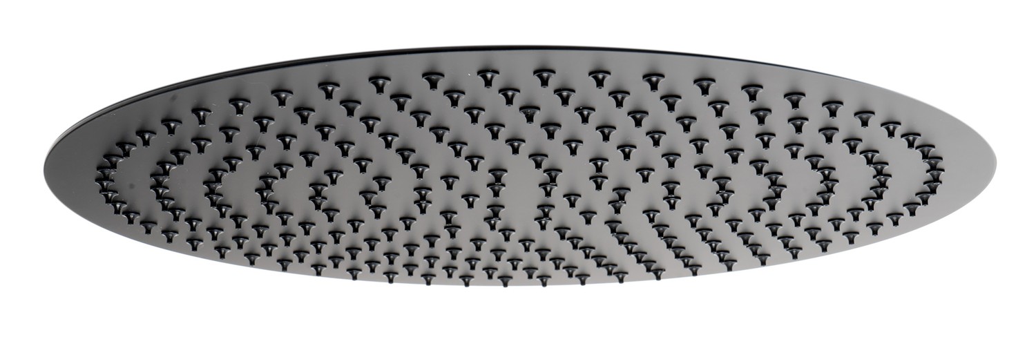 ALFI brand RAIN16R-BM Matte Black Stainless Steel 16" Round Ultra-Thin Rain Shower Head