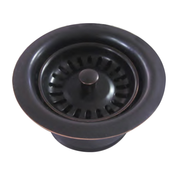  3 1/2" Waste Disposer Trim with Matching Basket Strainer for Deep Fireclay Sinks