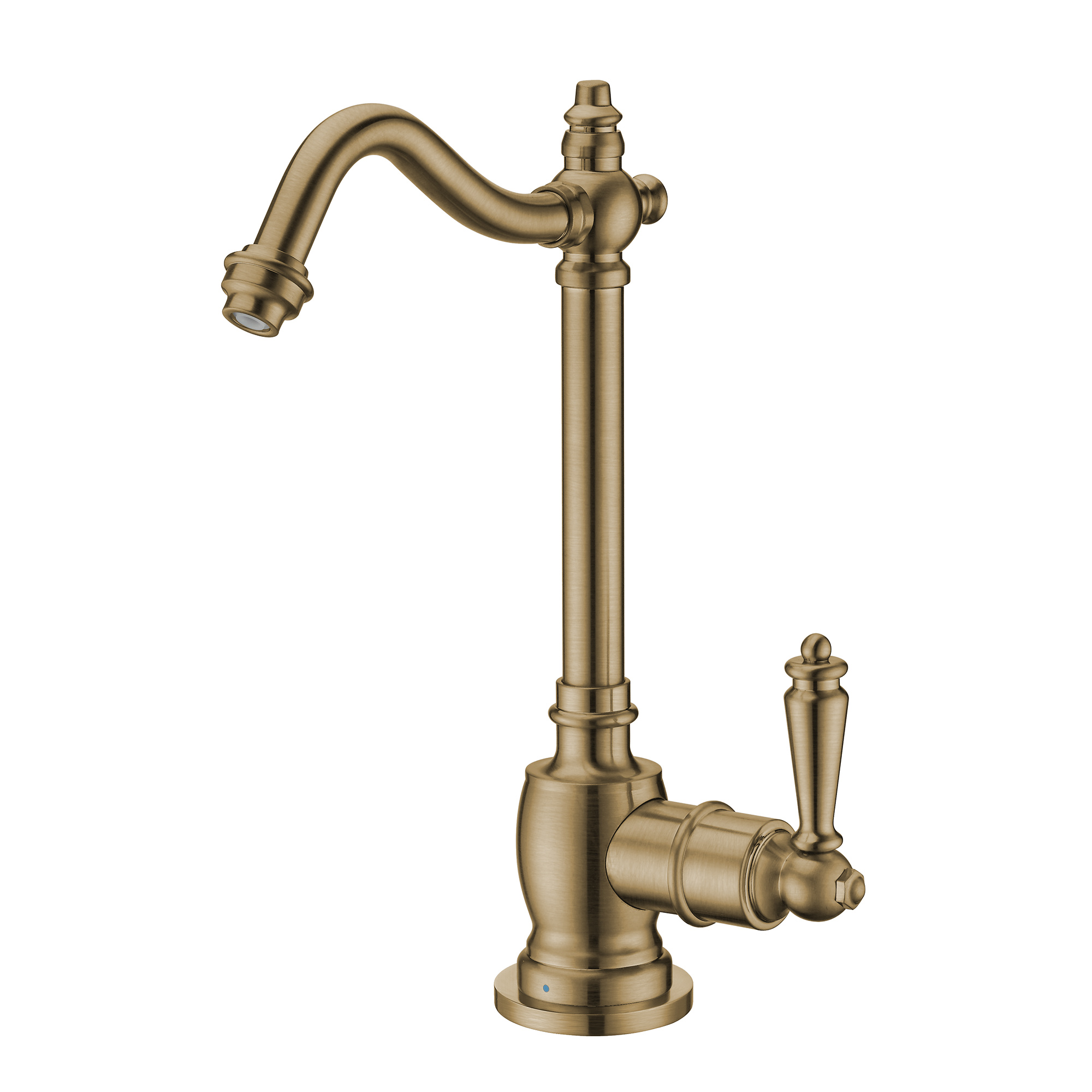 Point of Use Cold Water Drinking Faucet with Traditional Swivel Spout