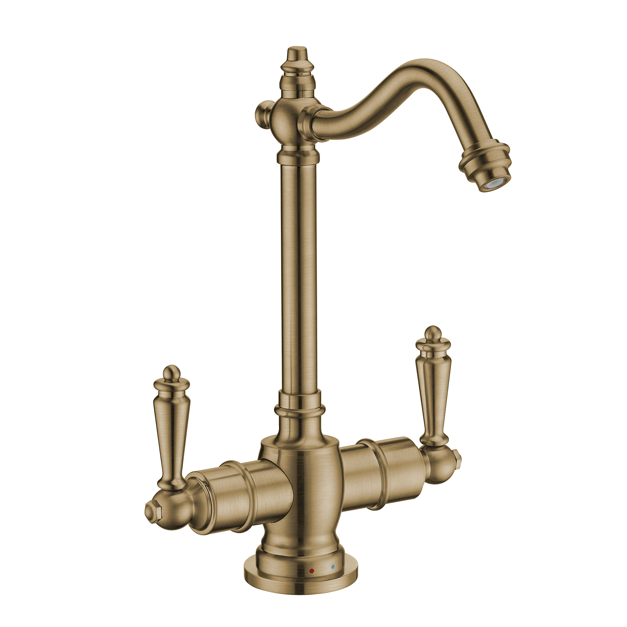 Point of Use Instant Hot/Cold Water Drinking Faucet with Traditional Swivel Spout