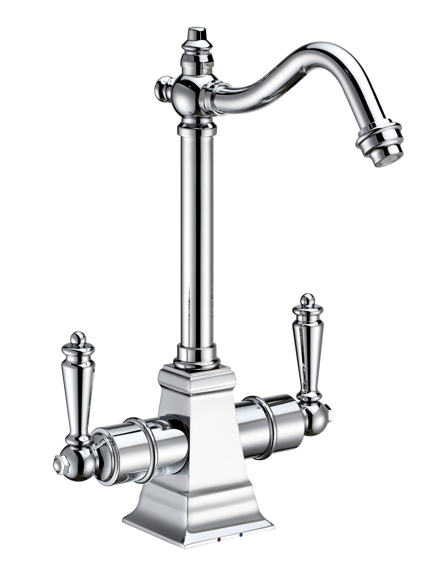 Point of Use Instant Hot/Cold Water Drinking Faucet with Traditional Swivel Spout