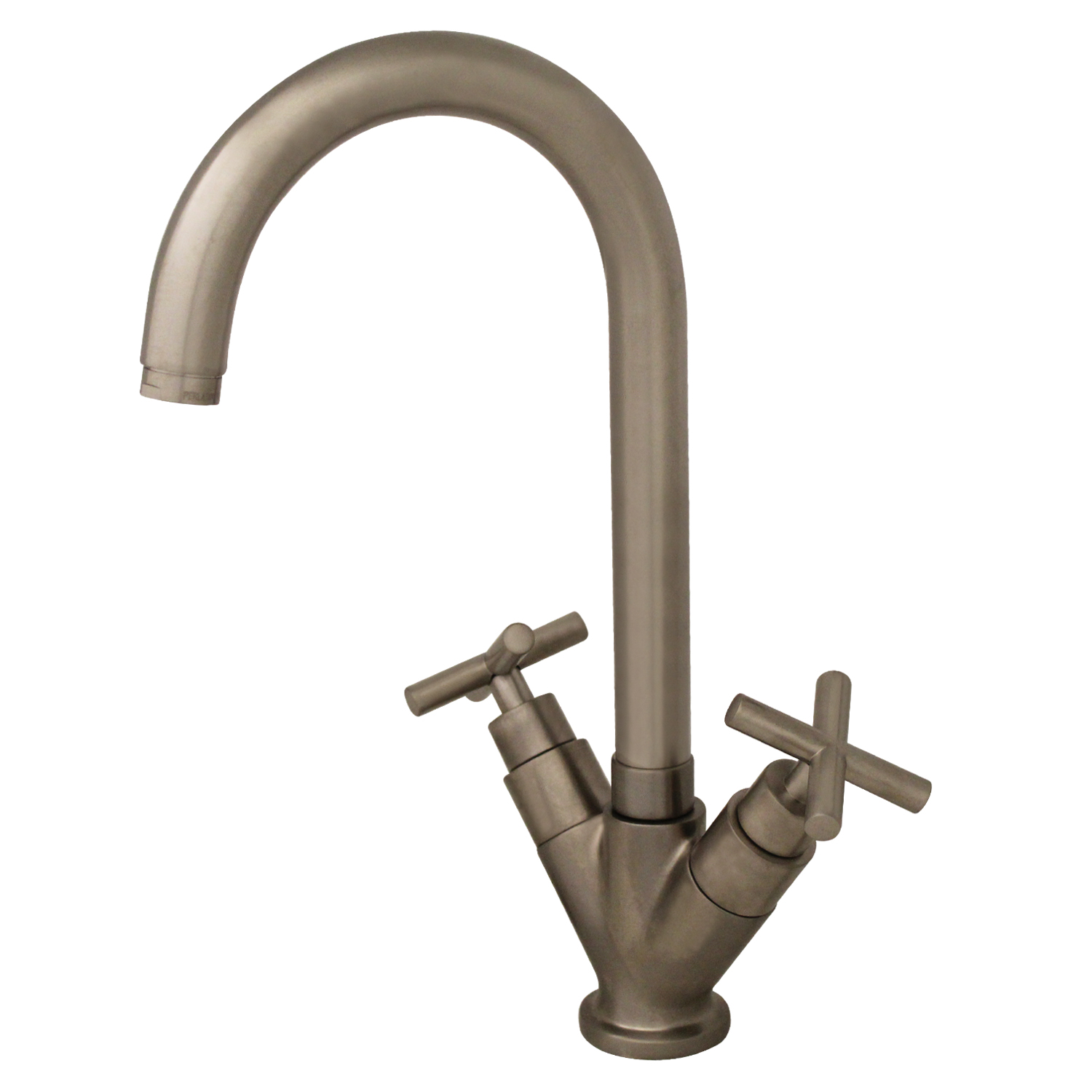 Luxe Single Hole/Dual Handle Entertainment/Prep Faucet with High Tubular Swivel Spout