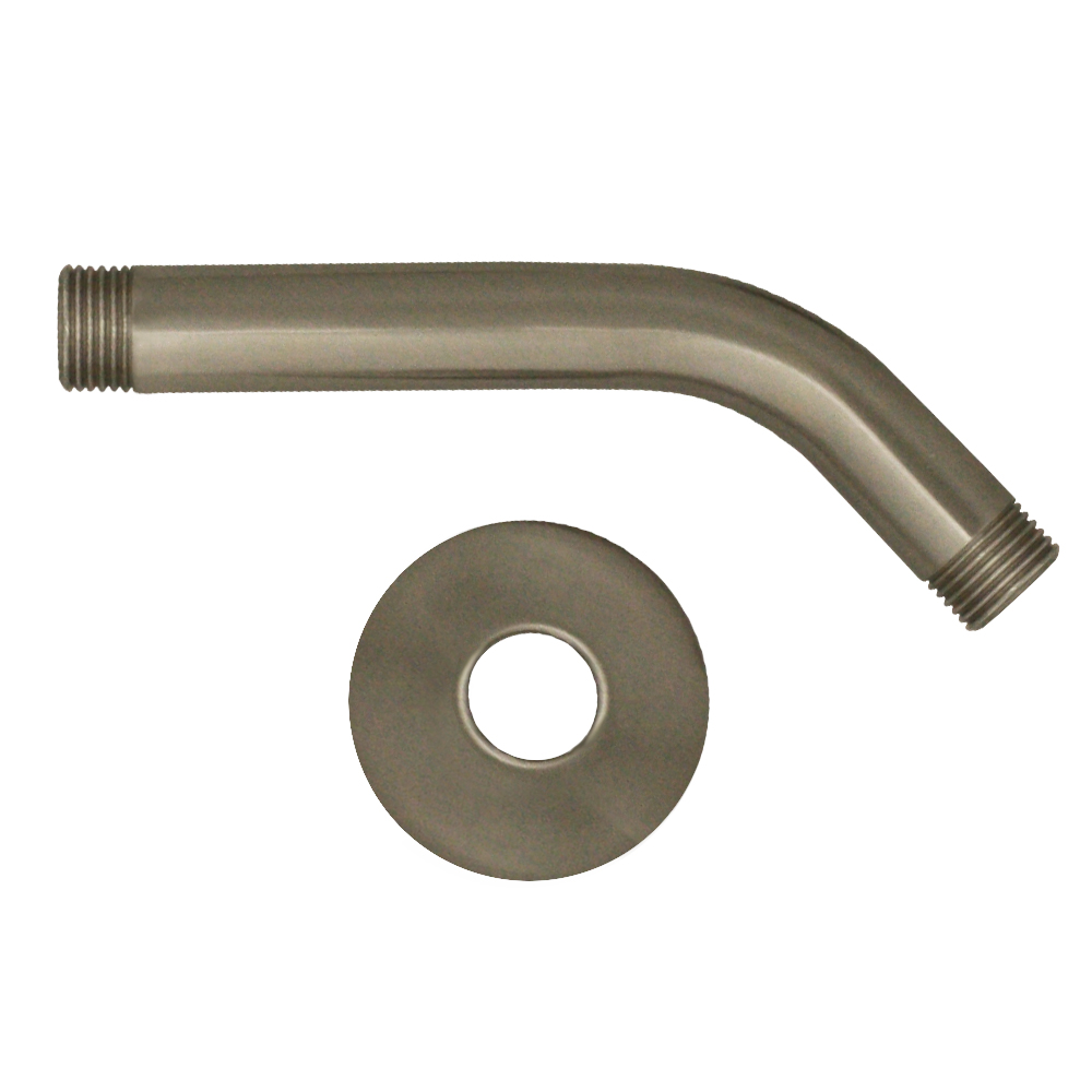 Showerhaus Short Solid Brass Shower Arm with Solid Brass Escutcheon