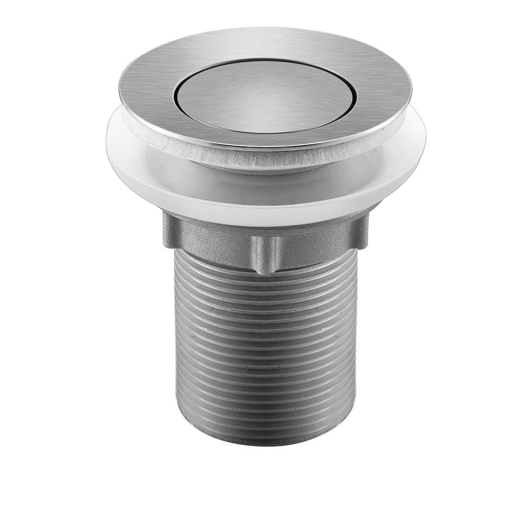 Solid Stainless Steel Pop-up Drain with Overflow