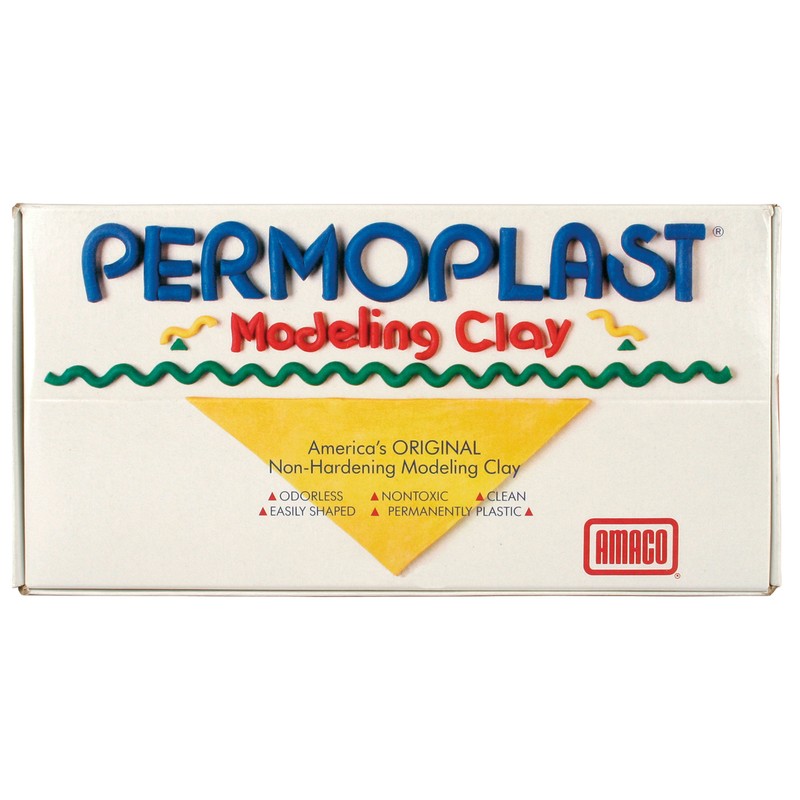 Permoplast Modeling Clay, Green, 1 lb