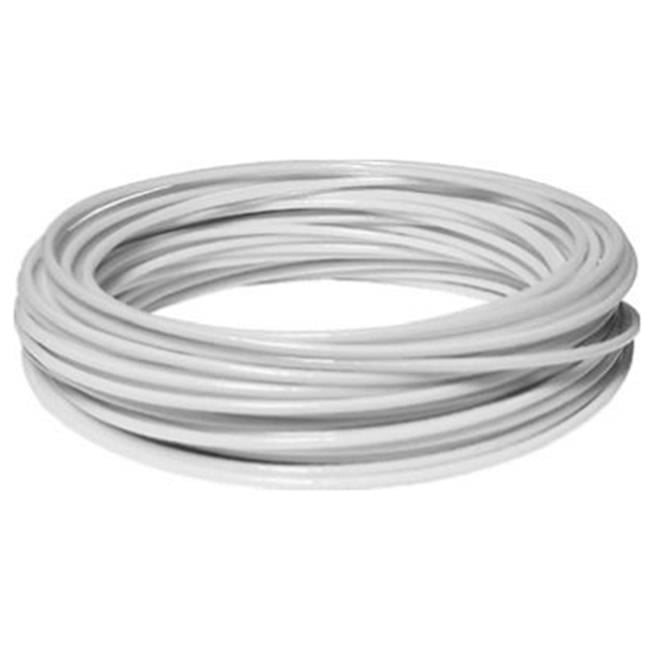 122066 #5 White Plastic Coat Wire