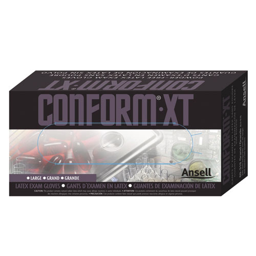 XT Premium Latex Disposable Gloves, Powder-Free, Small, 100/Box