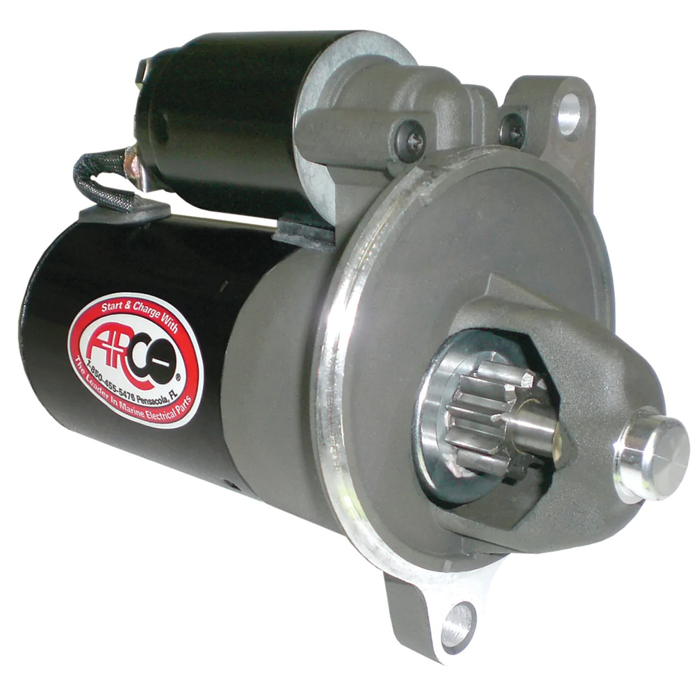 ARCO Marine High-Performance Inboard Starter w/Gear Reduction & Permanent Magnet - Clockwise Rotation (Late Model)