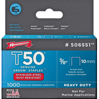 506SS1 T50 3/8 In. Stainless Steel Staples