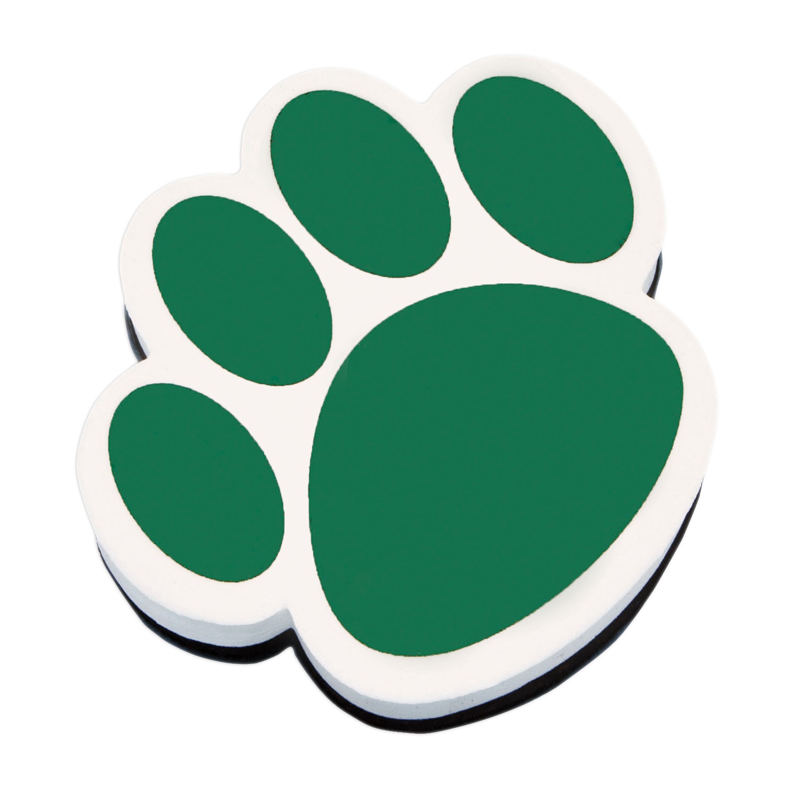 Magnetic Whiteboard Eraser, Green Paw