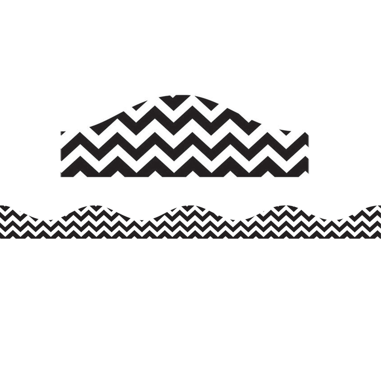 Magnetic Border, Black Chevron, 12'