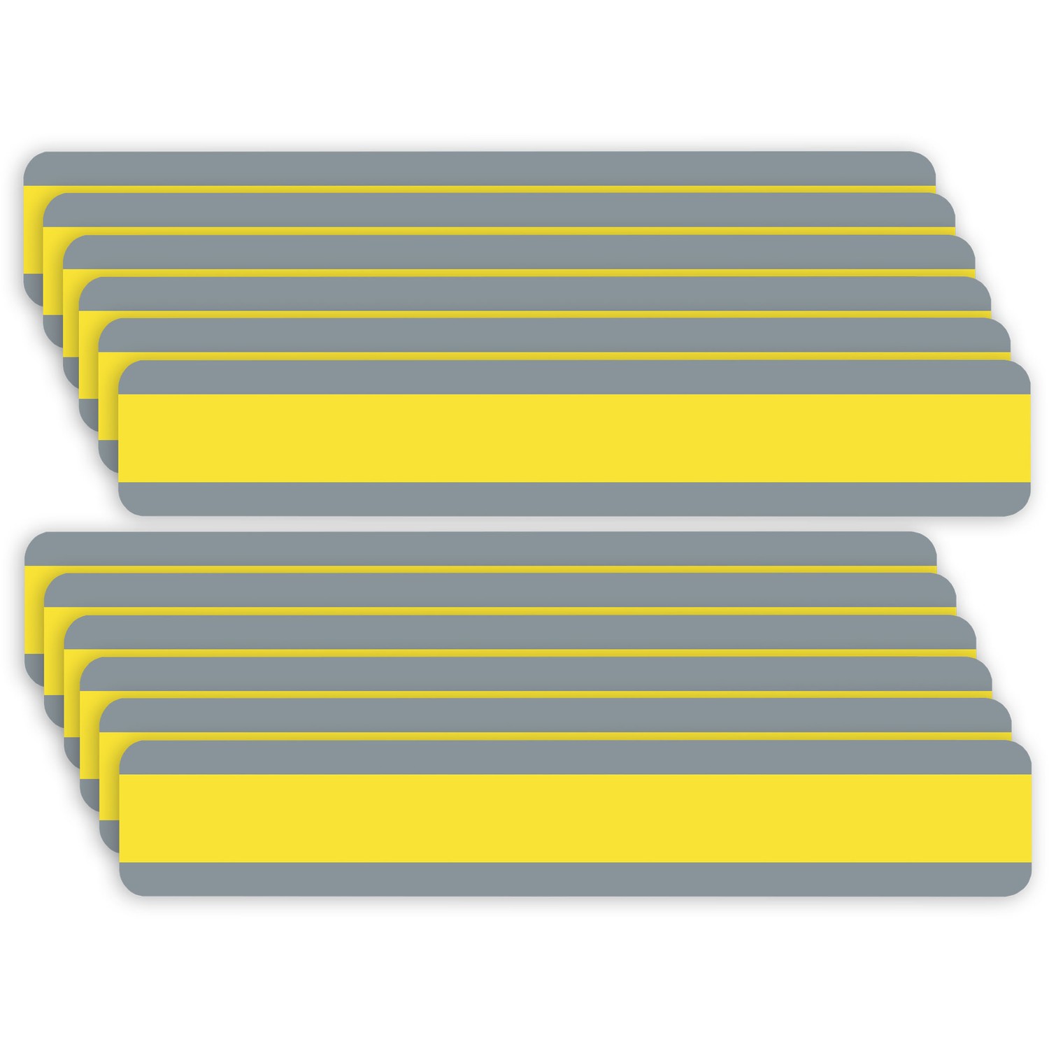 Double Wide Sentence Strip Reading Guide, 1-1/4" x 7-1/4", Yellow, Pack of 12