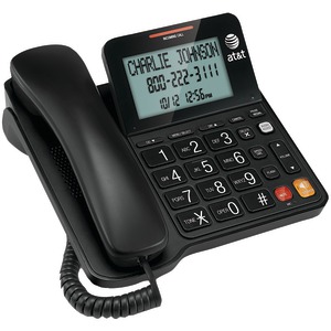 Corded Speakerphone with Display - BLACK