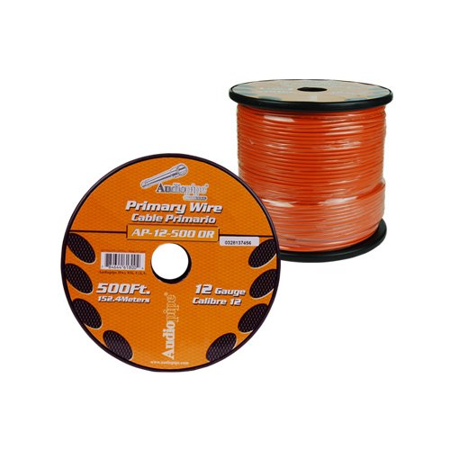 Audiopipe 12 Gauge 500Ft Primary Wire Orange