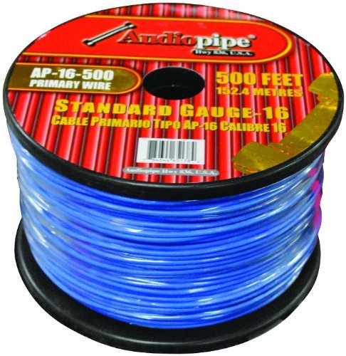 Audiopipe 16 Gauge 500Ft Primary Wire Blue