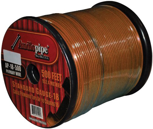 Audiopipe 18 Gauge 500Ft Primary Wire Grey
