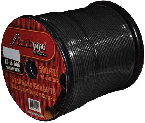 Remote Wire Audiopipe 18Ga 500' Orange