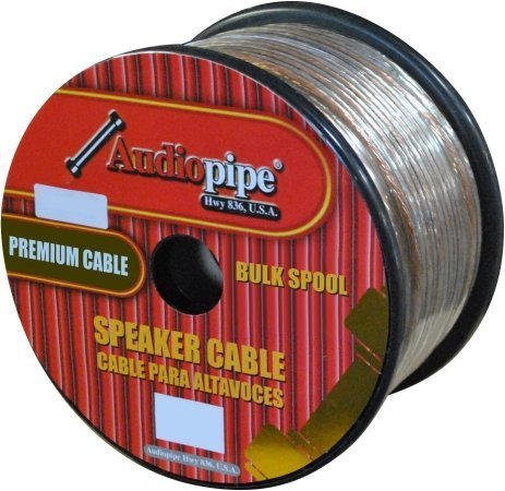 Speaker Wire Audiopipe 18 Ga 1000' Clear(Cbp181000)