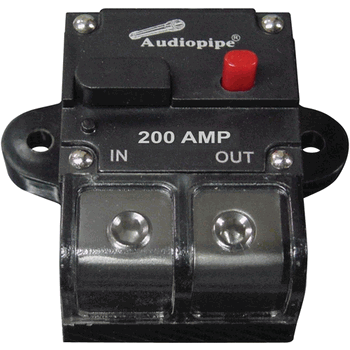 Audiopipe 200Amp Manually Resettable Circuit Breaker