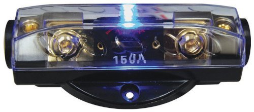 Fuseholder Anl Audiopipe Blue Led; Platinum