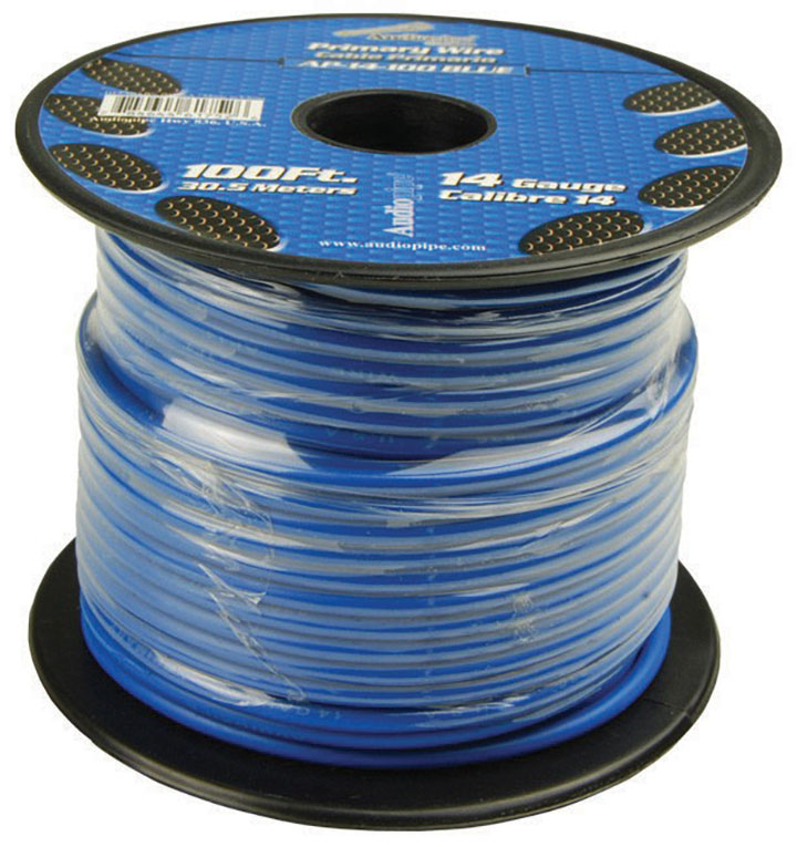 Audiopipe 14 Gauge 100Ft Primary Wire Blue