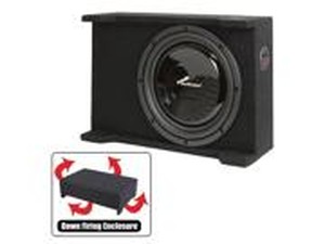 Audiopipe Single 12" Shallow Downfire Sealed Enclosure with sub