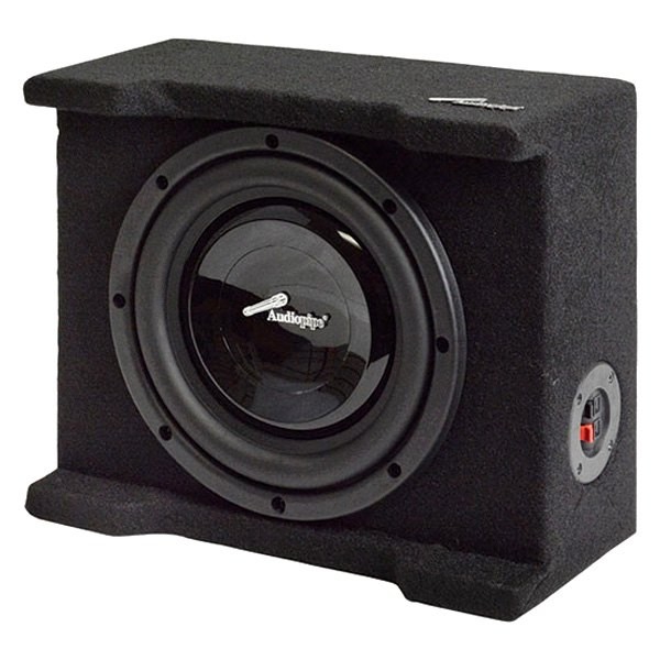 Audiopipe Single 8" Shallow Downfire Sealed Enclosure with sub