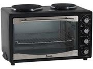 Avanti PBOW111A1B-IS Black Multi Function Oven With 2 Cooktop