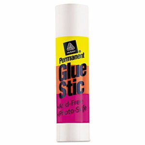 Permanent Glue Stics, White Application, 1.27 oz, Stick